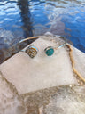 Eden Collection - Poignets de bracelet en argent sterling avec pierres précieuses - Plusieurs pierres disponibles
