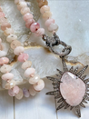 Custom Order for Kenitha:  Ulka Rocks Morganite Pendant and Necklace, Moonstone and Turquoise Necklace and Rhodochrosite Pendant