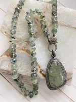 Prehnite Necklace and Pendant | Ulka Rocks