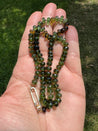 Green Ombre Tourmaline 18” Necklace with 14k Clasp
