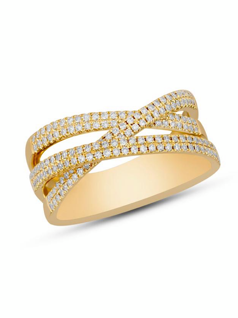 Arcadia Diamond Ring in 14K Gold | Ulka Rocks
