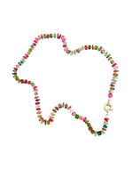 Bichrome Pink Tourmaline 18" Necklace with 14K Gold Clasp | Ulka Rocks