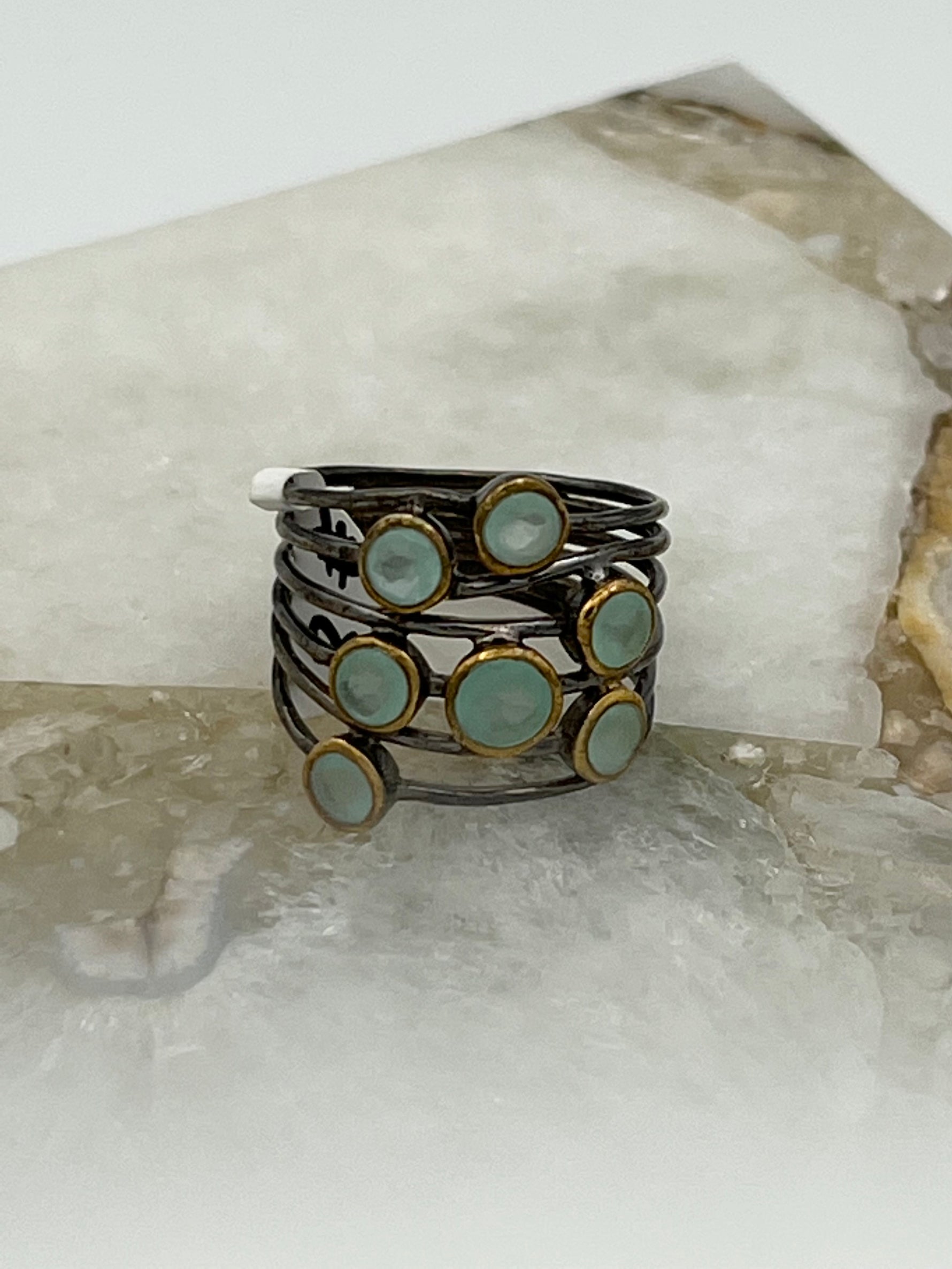 Sterling Silver Confetti Rings | Ulka Rocks
