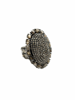 Champagne Rose Cut Colored Diamond Statement Ring - Size 7-7.5 | Ulka Rocks
