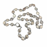 Sample Sale:  Moonstone Bezel Necklace with Pave Diamond Clasp