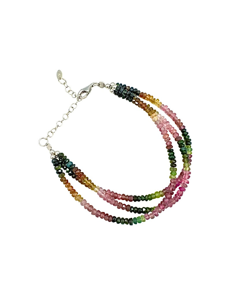 Pink Tourmaline Layered Bracelet | Ulka Rocks
