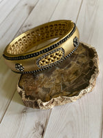 Shiloh Bracelet - Gold Latticework | Ulka Rocks