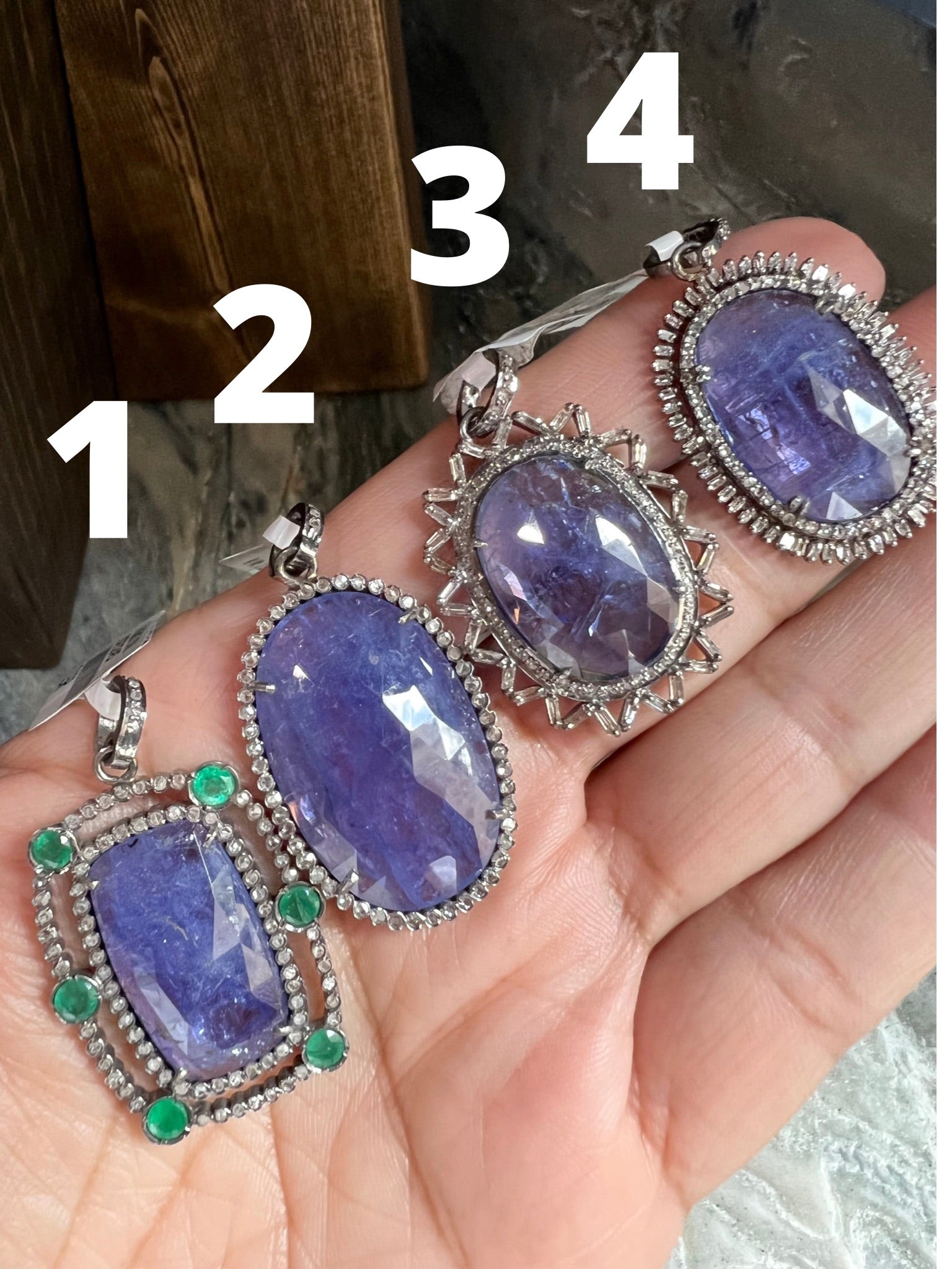 Purple Tanzanite Koss Pendant Collection | Ulka Rocks