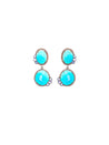 Sleeping Beauty Turquoise and Tanzanite Statement Earrings