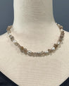Custom Order:  Reserved for Raina - 17” Necklace - Moonstone Pearls and Herkimer Diamonds