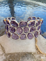 Gemstone Sterling Silver Bracelet Cuffs - Multiple Stones Available | Ulka Rocks