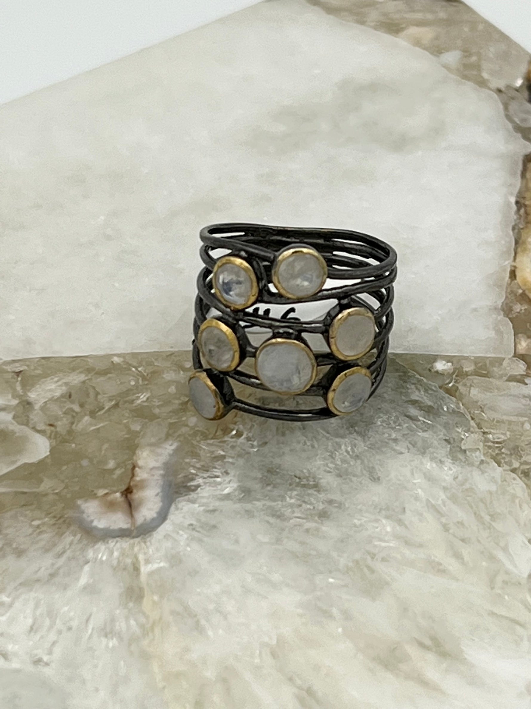 Sterling Silver Confetti Rings | Ulka Rocks