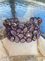 Gemstone Sterling Silver Bracelet Cuffs - Multiple Stones Available | Ulka Rocks