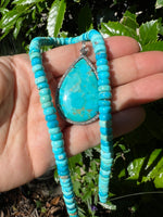 Kingman Blue Turquoise Koss Pendant | Ulka Rocks
