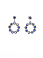 Blue Blue Sapphire Statement Earrings | Ulka Rocks