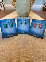 Natural Gemstone Sterling Silver Stud Earrings | Ulka Rocks
