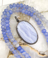 Blue Lace Agate Koss Pendant