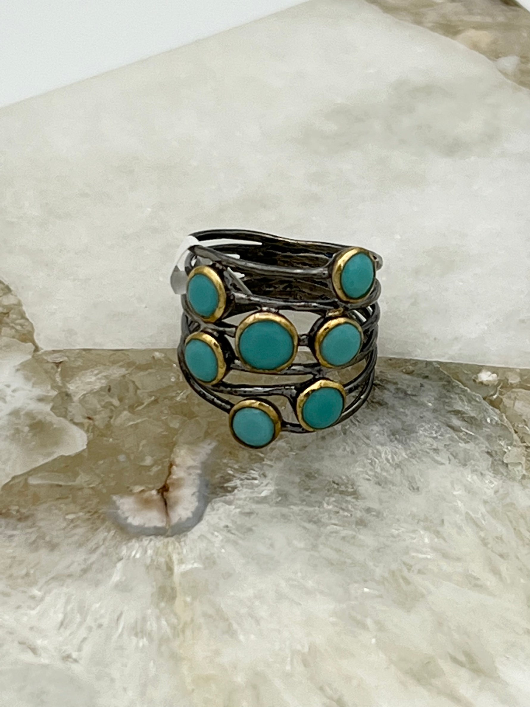 Sterling Silver Confetti Rings | Ulka Rocks