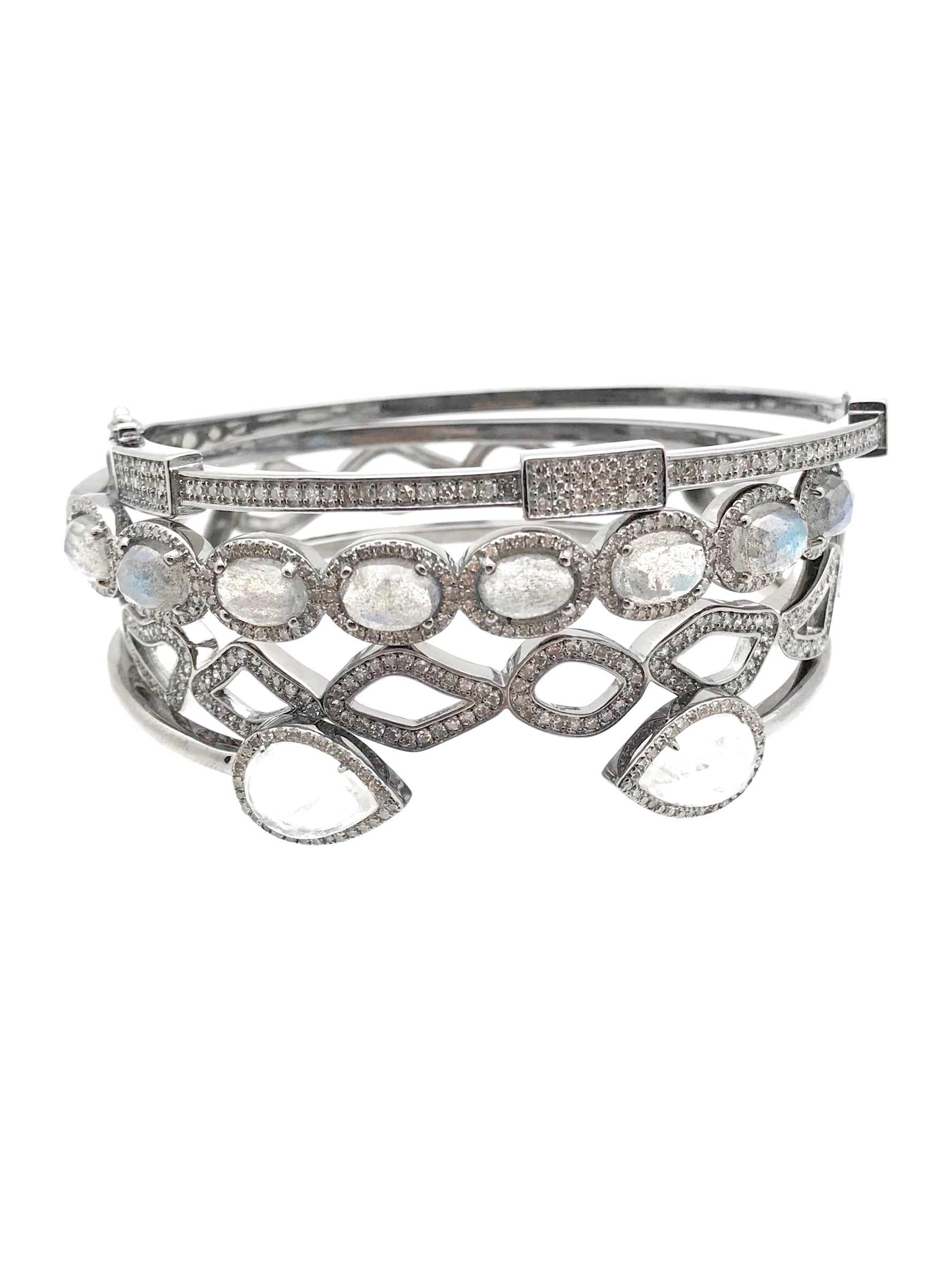 Diamond Bracelet in Sterling Silver | Ulka Rocks