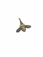 Sterling Silver and Gold Diamond Bee Pendants | Ulka Rocks