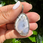 Dendrite White Opal Pendants | Ulka Rocks