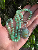 Cresson Collection - Chrysoprase Necklace and Peruvian Green Opal Pendant | Ulka Rocks