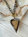 Sterling Silver Spiked Heart Pendant