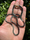 Custom Order - Teal Ombre Tourmaline 18” Necklace with 14k Clasp