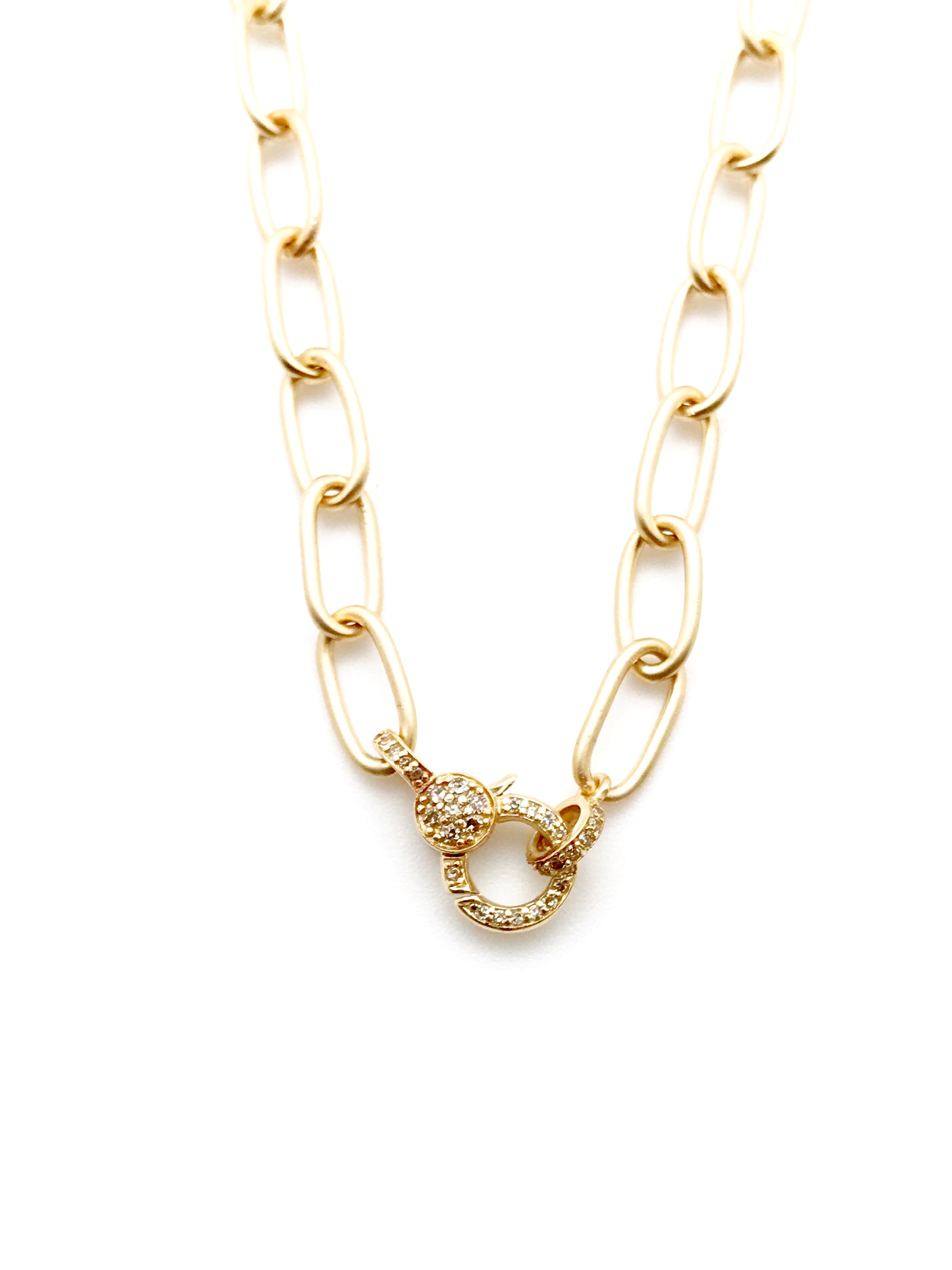 Diamond Disc Pendant in 14K Gold | Ulka Rocks