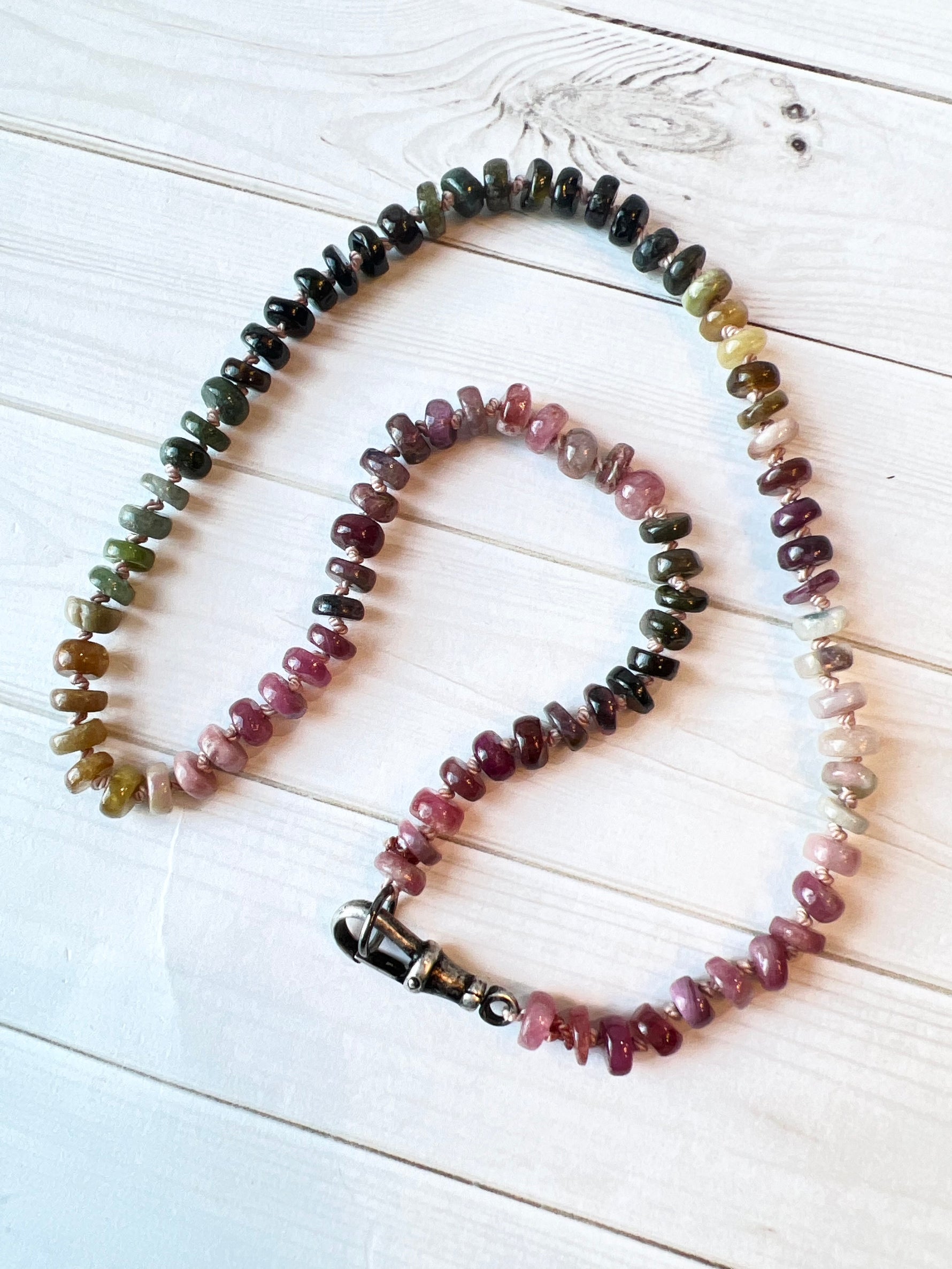 Pink Tourmaline Necklace and Starfish Pendant | Ulka Rocks