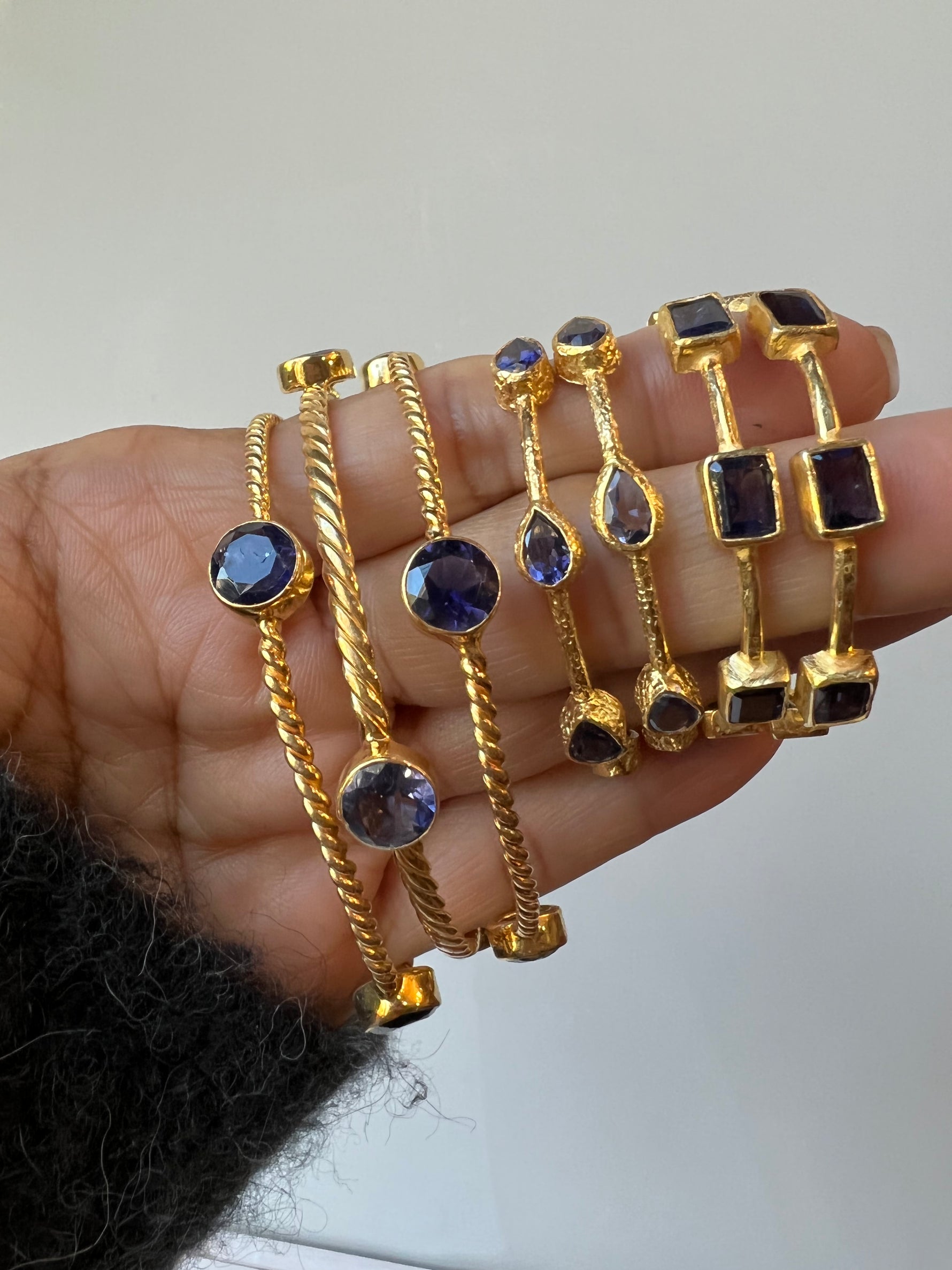 Gemstone Earrings and Bracelets - Iolite | Ulka Rocks