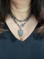 Bridgeland Pave Diamond Clasp and Chain | Ulka Rocks