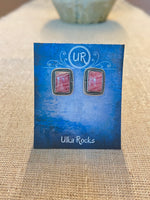 Natural Gemstone Sterling Silver Stud Earrings | Ulka Rocks