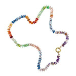 Helotes Prestige Collection - Fun Heshi Red Opal 20" Necklace with 14K Gold Clasp | Ulka Rocks