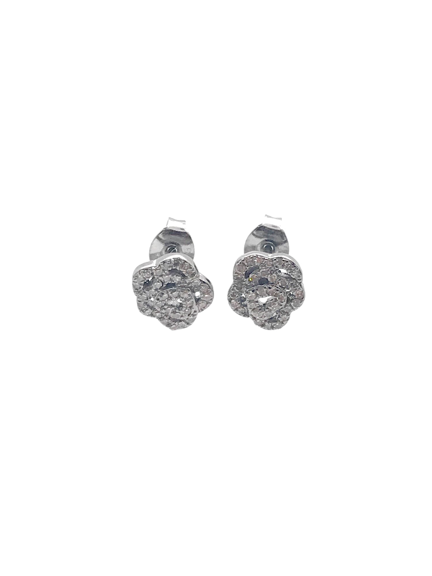 Diamond Flower Earrings | Ulka Rocks