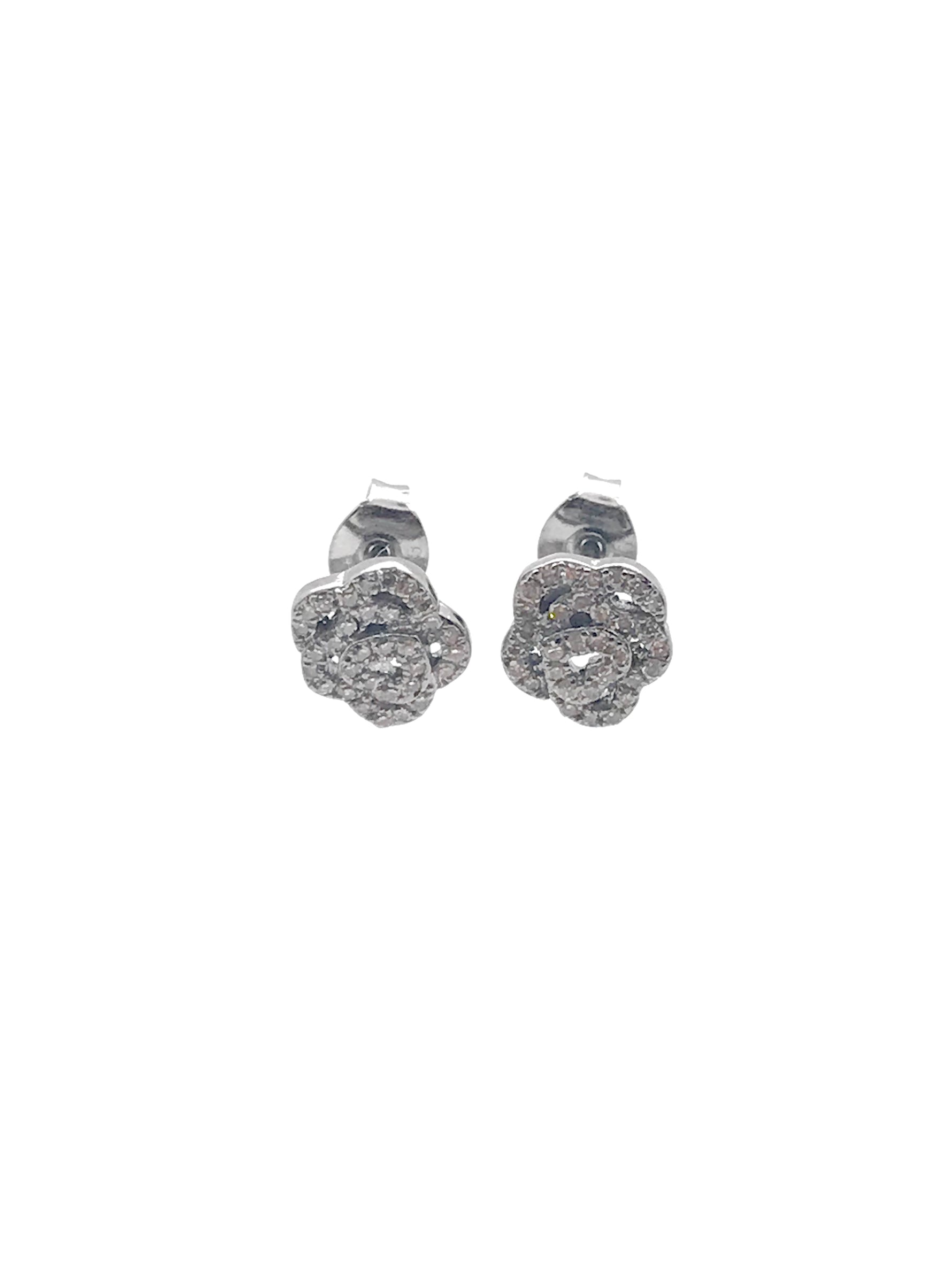 Diamond Flower Earrings | Ulka Rocks