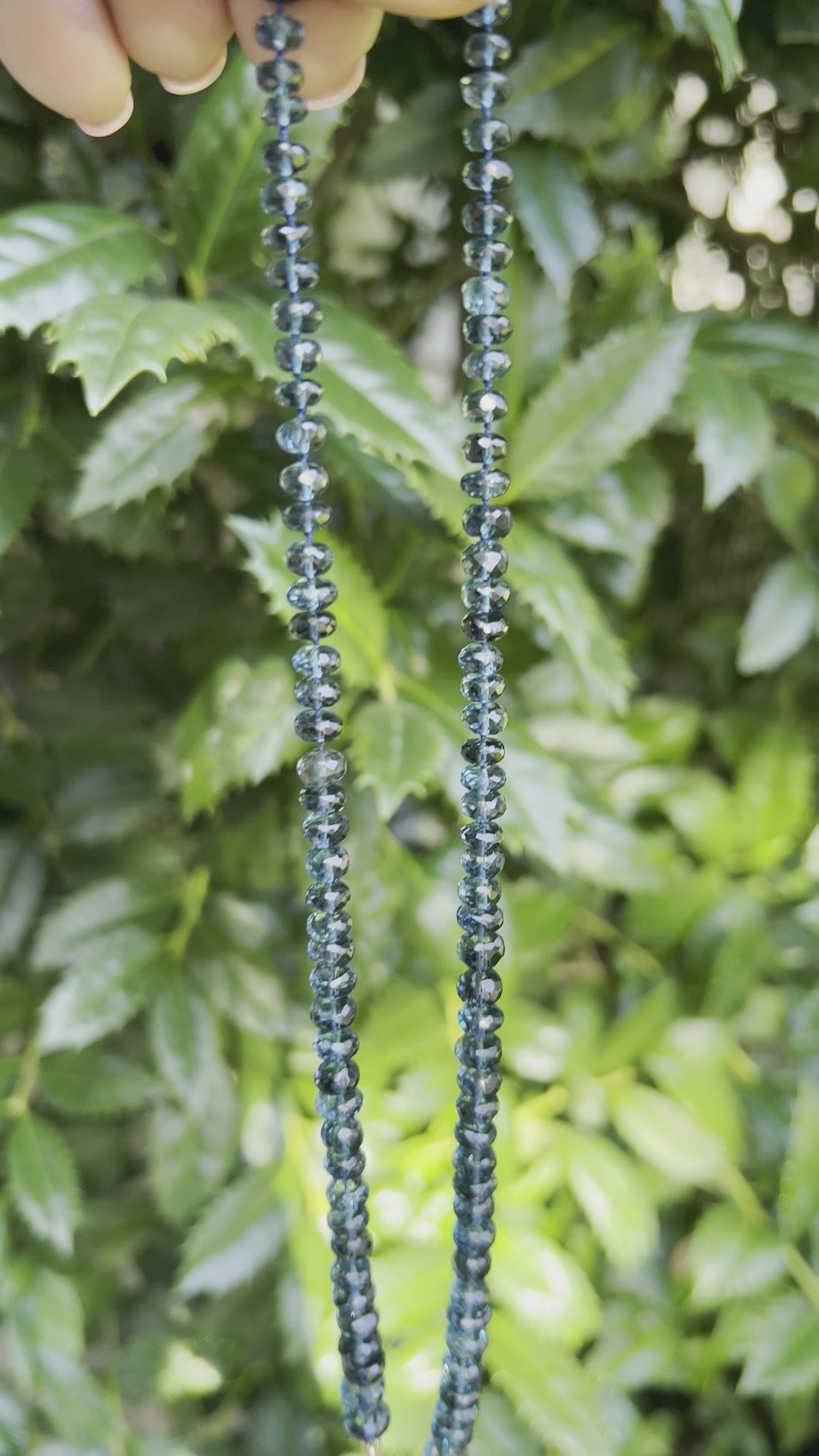 Helotes Prestige Collection - Gorgeous London Blue 18" Necklace with 14k Clasp | Power Piece | Quiet Luxury