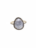 Diamond Purple Tanzanite Ring in 14K Gold | Ulka Rocks