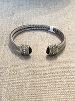 7" Aquamarine & Citrine Cuff | Ulka Rocks