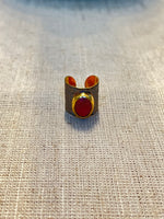 Red Ruby Gold-plated Ring | Ulka Rocks