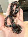 Custom Order - Black Opal 23” Necklace with 14k Clasp