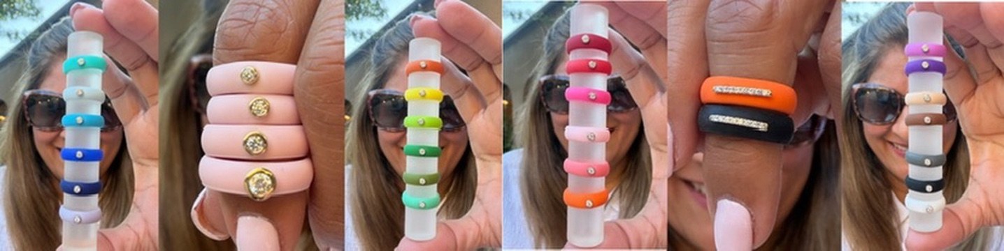 Diamond silicone rings by Ulka Rocks